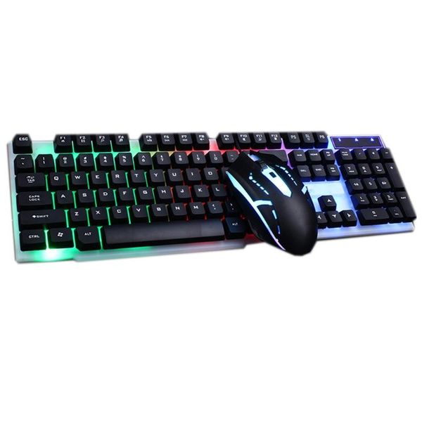 

combo pc gamer led gaming keyboard and mouse set wired 2.4g keyboard 1xcb