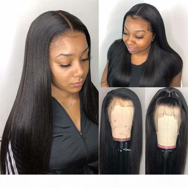 

100% unprocessed 360 lace human hair wigs pre plucked hairline with baby hair 130%~180% density for black women brazilian 8~24 inches, Black;brown