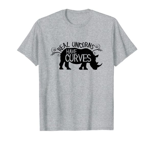 

Real Unicorns Have Curves T-Shirt Funny Rhino Gym Shirt T-Shirt, Mainly pictures