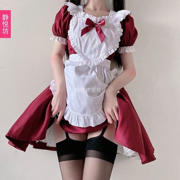 

luxury casual dresses red japane alice lovely soft girl lolita maid drs coffee shop drs, Black;gray