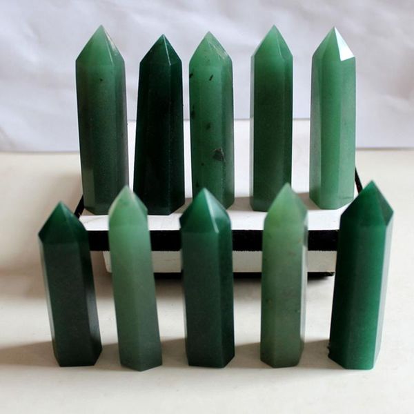 

decorative objects & figurines dongling jade stone 6-7cm point natural crystal column reiki craftwork quartz wand healing energy gemstone ho