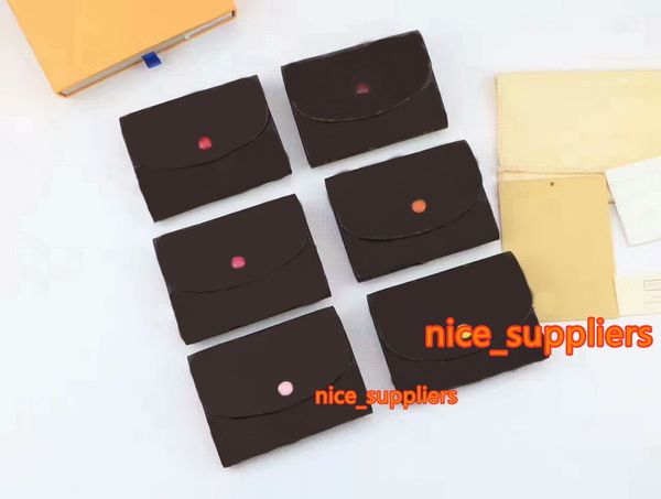 

fashion women/men genuine leather short hasp wallets 11cm with dust bag box card purses cx#48 62361, Red;black