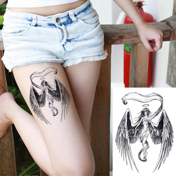 

temporary tattoos waterproof tattoo sticker angel wings girl ascension body art flash tatoo fake tatto stickers for men women