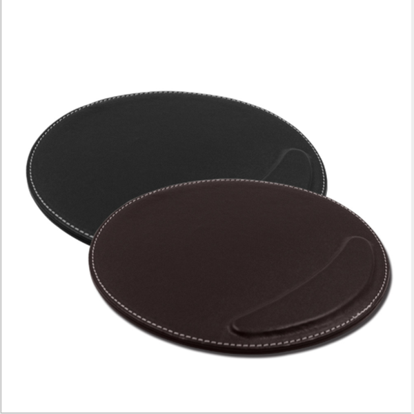 

mouse pads & wrist rests 1pcs pad luxury leather waterproof non slip for office business with rest built in silicone