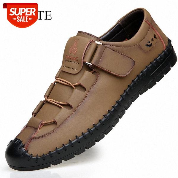 

genuine leather men casual shoes fashion loafers mens moccasins breathable slip on boat shoes plus size 38-44 chaussure homme #vd76