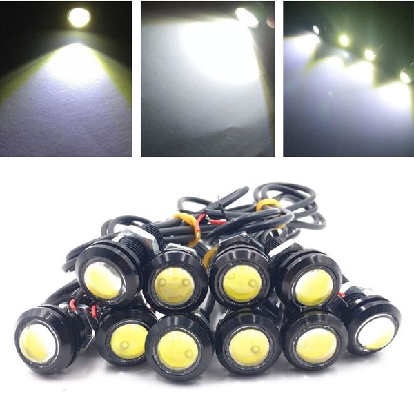 

18mm 23mm 12v 24v 6000k branco caminhao do carro motocicleta aguia olho luz do motor cauda freio transformar singal nevoeiro led