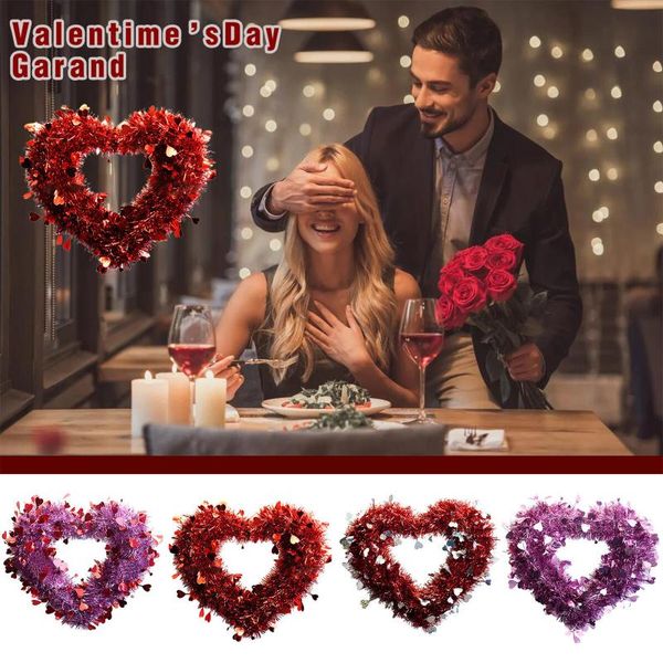 

valentine's day love heart shape garland wall hanging decoration party pendant valentine's day gift party room decoration