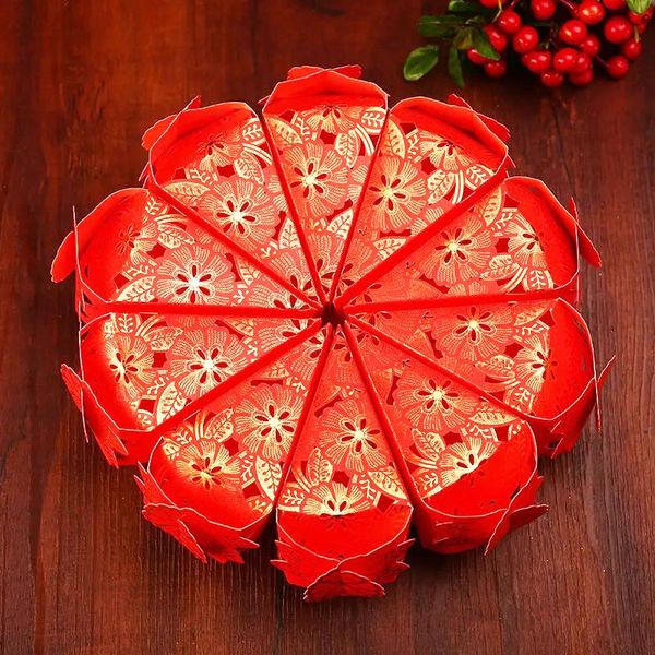 

gift wrap wedding supplies cake shaped candy packing box chinese style storage 100 ppieces cardboard material