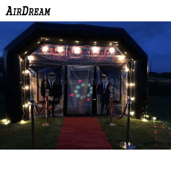

commercial black inflatable night club party tent pub disco house for sale