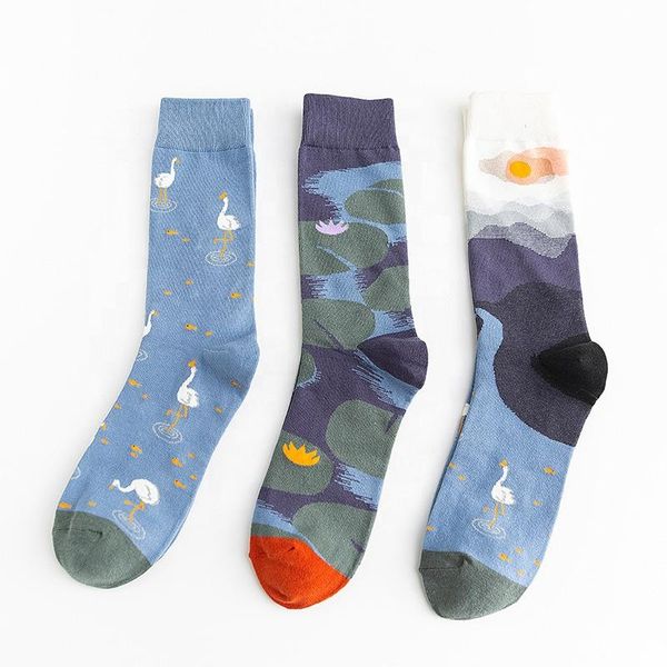 

men's socks wholesale fashion tube chinese style warm men mens crew, Black
