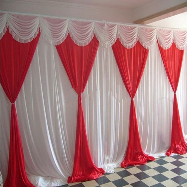 Party-Dekoration, Hochzeit, Bühnenhintergrund, das Arrangement, 3 x 6 m, Hochzeitsvorhang-Hintergrund