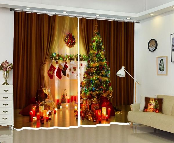 

curtain & drapes babson diy po christmas shading personalized 3d digital printing