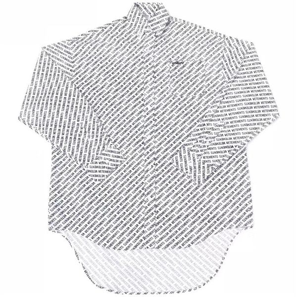 

2021 new camisa masculina feminina 1:1 alta qualidade moda superior camisetas vetements camisas 5ql3, White