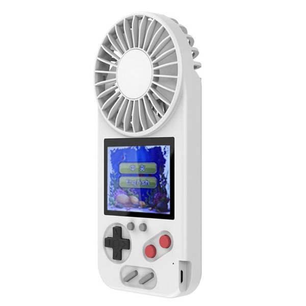 

portable game players 500 in 1 retro handheld console with fan creative summer 2-in-1 air cooling mini usb personal player 4 colors