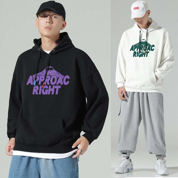 

fashion hoodie spring and autumn loose couple fashion terry, Black