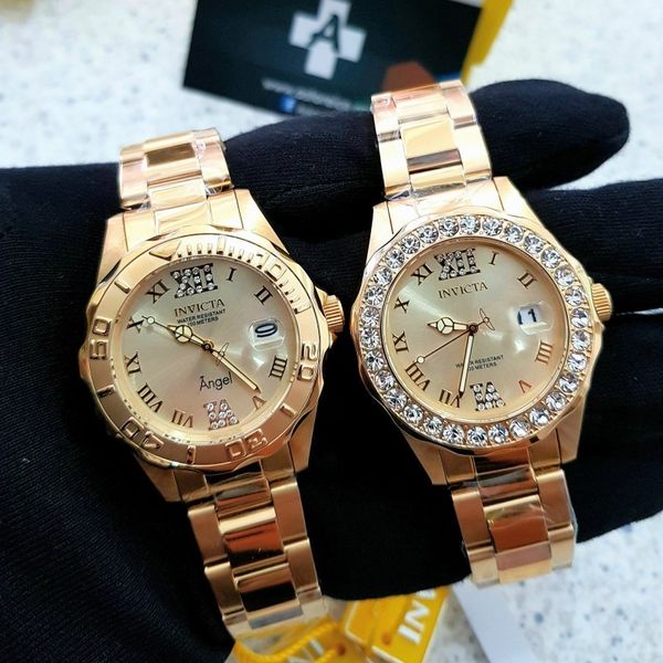 

designer watch brand table luxury es women's 18k gold plated one meter lao fashion steel band crystal diamond heart-shaped domineering, Slivery;brown