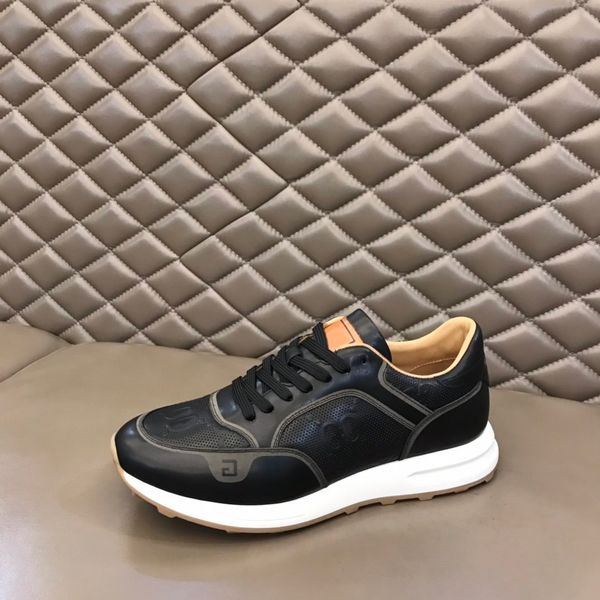 

comfortable luxury men's shoes designer casual lace printed leather brand sneakers size 38-44, Red;white
