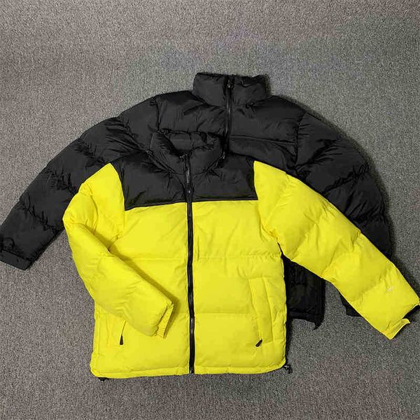 

mens down parkas cotton jacket winter outdoor womens fashion classic casual warm embroidery zippers coat outwear, Black