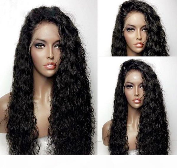 

glueless full lace wig brzailian hair full lace human hair wigs for black women lace front wig with baby hair, Black;brown