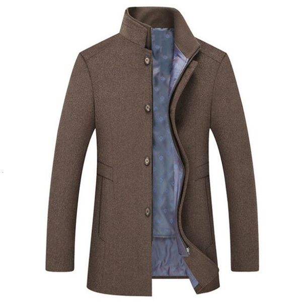 

tang brand size m-3xl4xl5xl6xl2021 new arrival winter thicked trench coat men gray wool jackets masculinity 5yay, Black