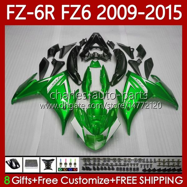 OEM TRABALIFICAÇÃO PARA YAMAHA FZ600 FZ 6R 6N 6 FZ6 RN 600 Green metálico 2009-2015 corpo 103No.172 FZ6R FZ6N FZ-6R 09 10 11 12 13 14 15 FZ-6N 2009 2010 2012 2013 2015 2015 Feeding