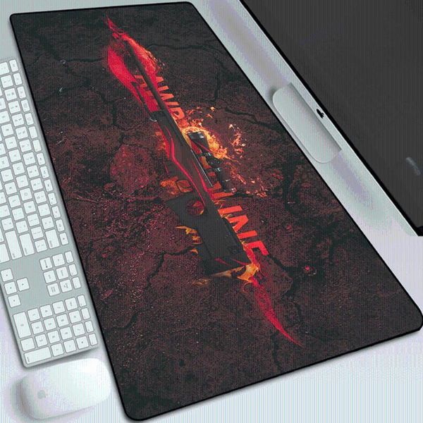 

mouse pads & wrist rests cs go large pad high-speed keyboard fashion table mat rubber game computer console deskpa
