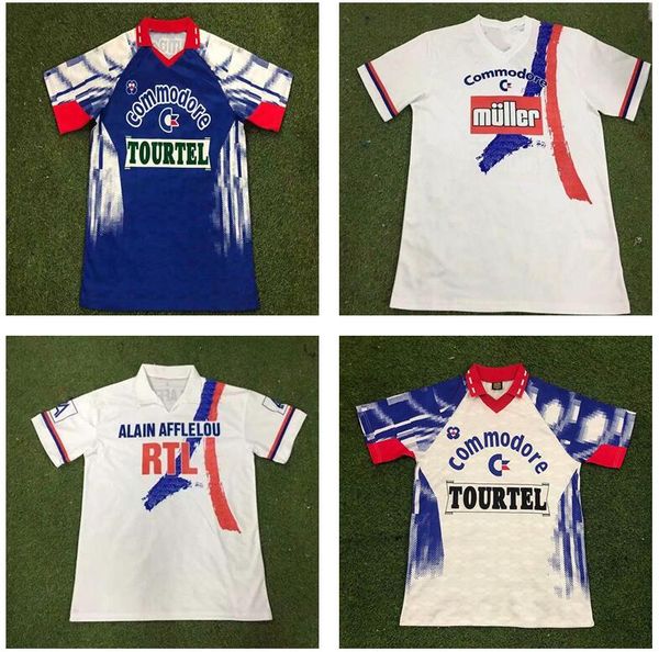 

retro maillots de football paris soccer jersey 1990 1991 1992 1993 1994 1995 1996 1998 1999 rat guerin 90 91 92 93 94 95 96 98 99 home mbz, Black;yellow