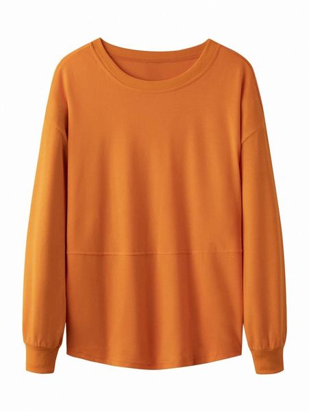 

plus drop shoulder sweatshirt h45x#, Black