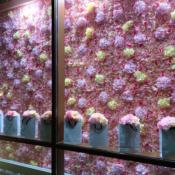 

decorative flowers & wreaths 1pc 40x60cm artificial flower wall wedding decoration cushion rose background outdoor party