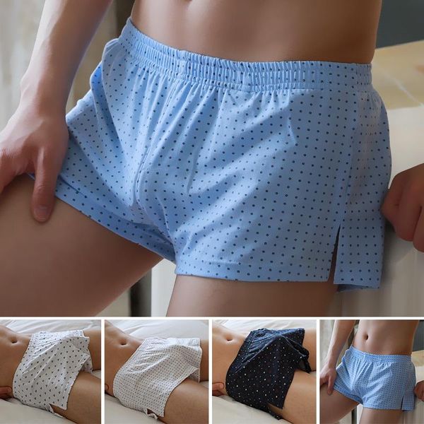 

underpants boxershorts men sleep bottoms loose low rise printed boxer briefs swimming trunks underwear hip-lifting panties lingerie, Black;white