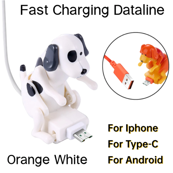 

funny humping dog fast charger cable charging line cute fast charging power date cable 1.2m date cable good gift dropshipping