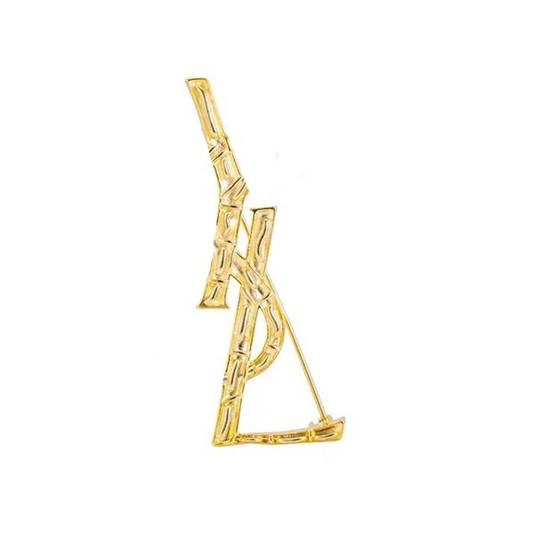 

metal letter brooch women girl letters suit lapel pin for gift fashion jewelry accessories wholesale price, Gray