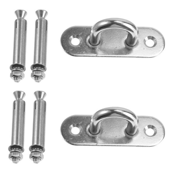 

hooks & rails 2pcs suspension stainless steel fixed hook ceiling storage ring