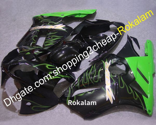 ZX-12R 02 03 04 Kawasaki ZX12R 2002 2003 2004 Yeşil Alev Satış Sonrası Yüzlerce (Enjeksiyon Kalıpları)