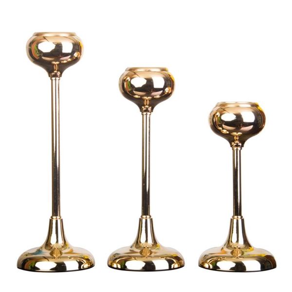 

candle holders h051 golden goblet shape retro tea light decorations classic candles