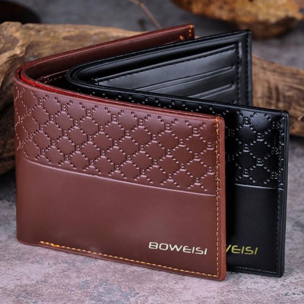 

wallets men wallet leather coin purse slim for s coins #3, Red;black