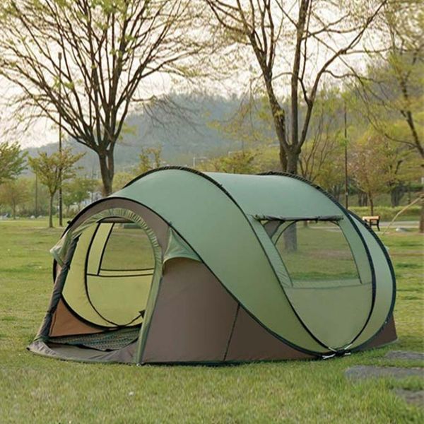 

tents and shelters outdoor camping tent automatic quick opening thicken warm travel windproof waterproof portable hiking throw