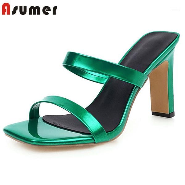 

big size 34-48 women sandals simple summer square high heel fashion snake party wedding shoes female1, Black
