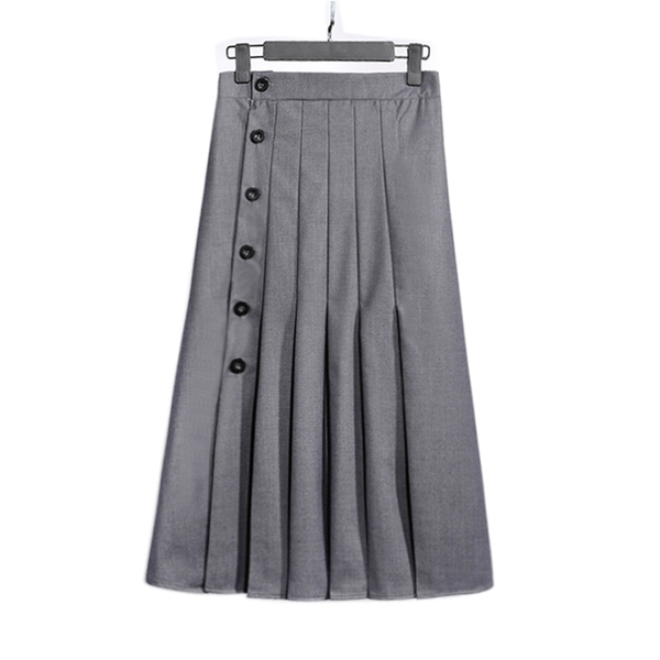 

skirts black long pleated female korean vintage women's pencil woman clothes lady trendy 2021 harajuku spring autum d0210
