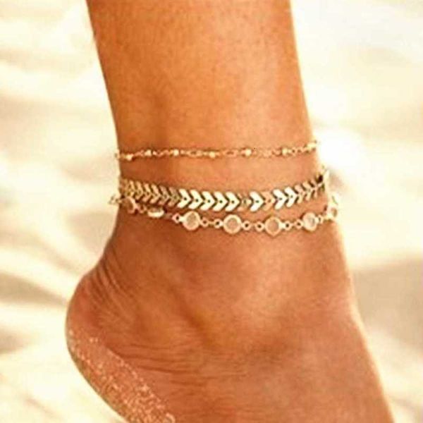 

jewelry multi layer airplane beach anklet, Red;blue