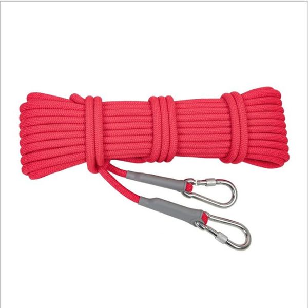 

outdoor gadgets 9.5mm diameter 30m 50m 2600lbs professional hiking cord climbing rope high strength equipment safety survival ropes