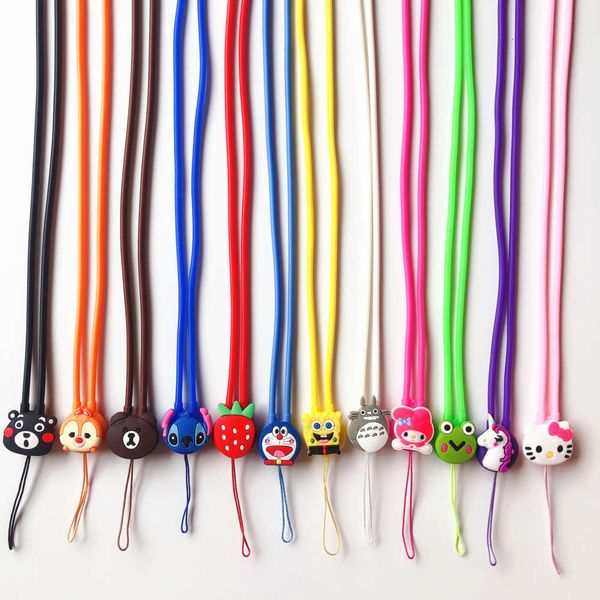 

elastic mobile phone silicone creative cartoon 7certificate hanging not neck long