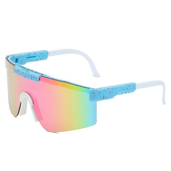 Modische Sonnenbrille mit großem Rahmen und echtem Film für Männer und Frauen, polarisiert, Outdoor-Sport, Reitbrille, Sonnenbrille, UV400-Objektiv, hohe Qualität