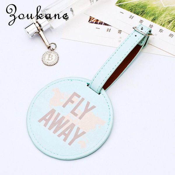

toiletry kits 2021 leather round luggage tag pu suitcase label bag pendant handbag travel accessories name id address tags lt01c