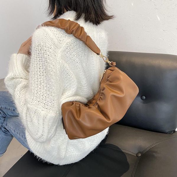 

cross body women's bag 2021 pleated handbag simple one-shoulder messenger shoulder