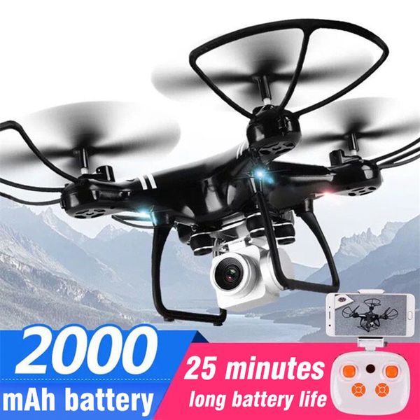 

Foldable Four-Axis Drone Aircraft WIFI Aerial fpv RC Helicopter With Cameras HD 4K Quadcopter altitude hold Positioning RC Drone, 2000mah battery