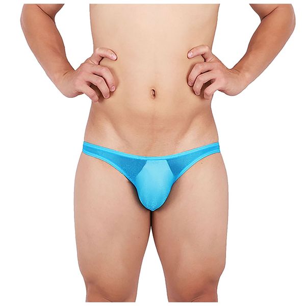 

underwear a piece of ultra-dunne transparent ice silk slips low tail shorts men's elastic under bikinisalable, Black;white