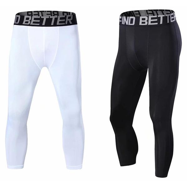

running pants men basketball compression sports tights jogging leggings fitness gym clothing sport bodybuilding, Black;blue