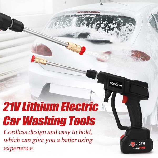 

water gun & snow foam lance 21v cordless lithium electric car washing tools 4l/min flows garden watering agricultural irrigation multipurpos