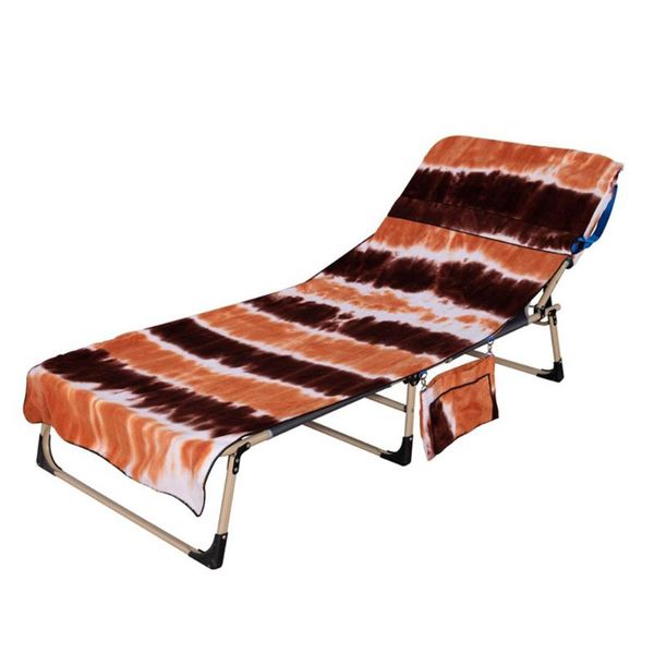 

chair covers tie dye lounge cover portable microfiber chaise towel with side storage pouches anti-slip beach